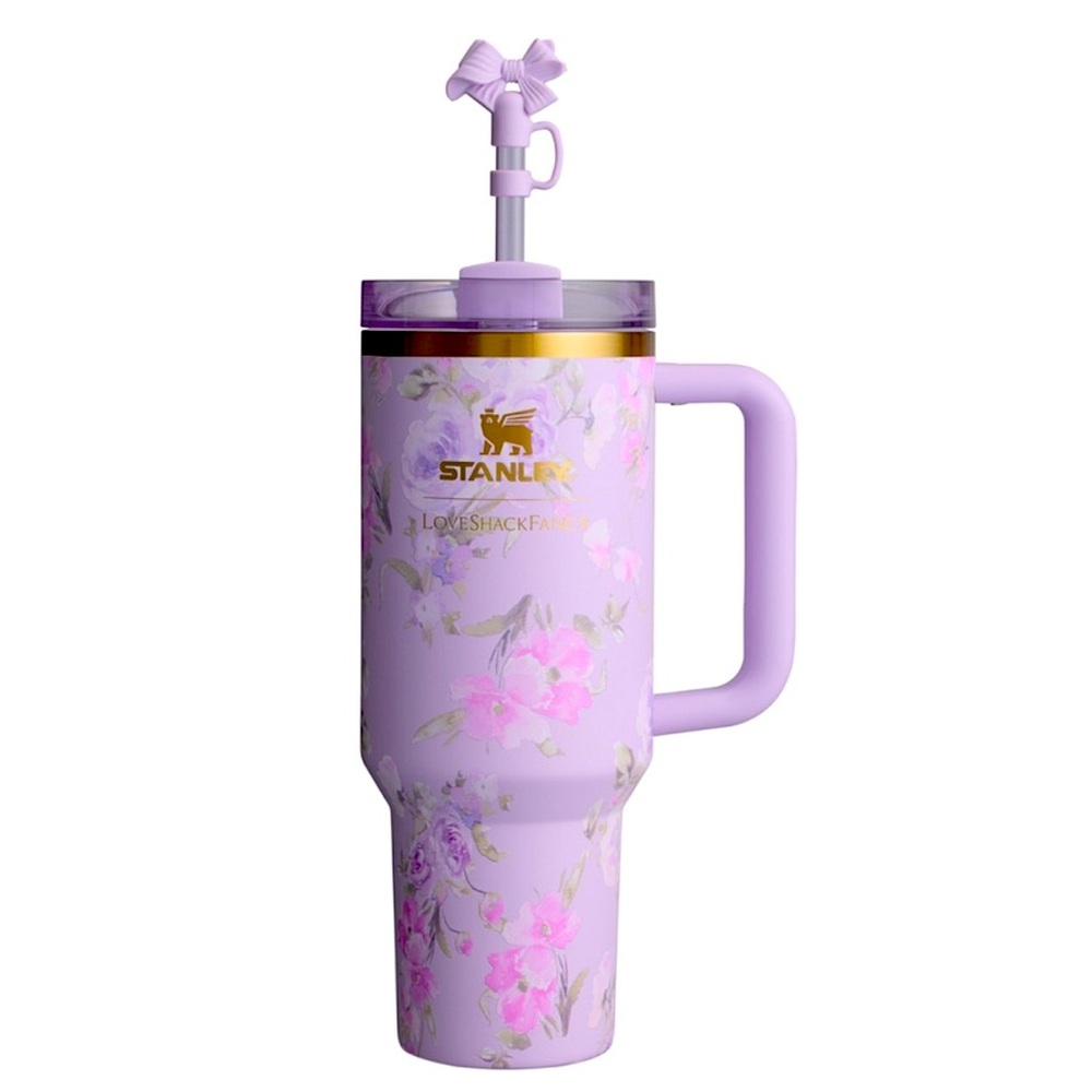 The Stanley X LoveShackFancy Quencher | 40 Oz - Happy Thoughts collection